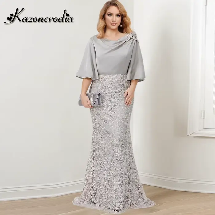 Kazon – robe drapée charmante pour mère de la mariée