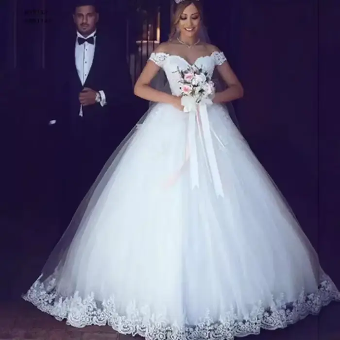 Robe de mariée blanche européenne