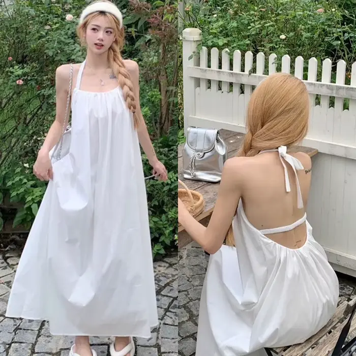 Robe maxi dos nu pour femmes