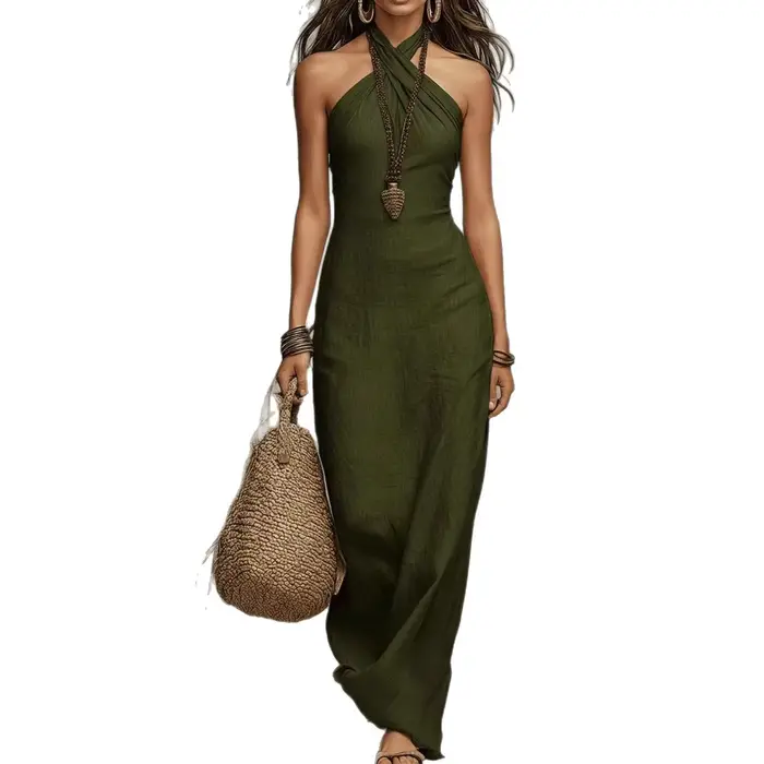 Nouvelle Robe Longue Bohème Chic et Sexy à Épaules Dénudées