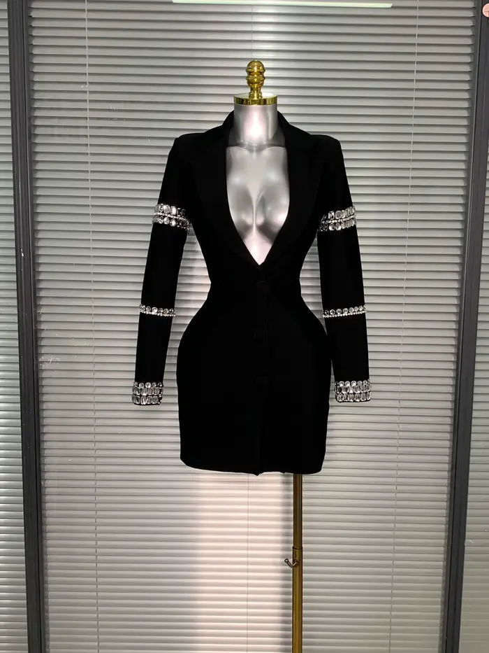 Robe à bandes pour femmes