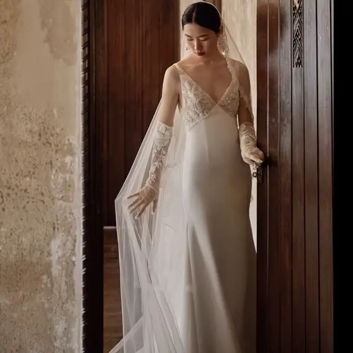 Robe de Mariée Élégante en Dentelle