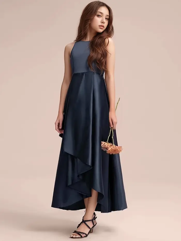 Robes longues vert foncé de haute qualité pour adolescentes
