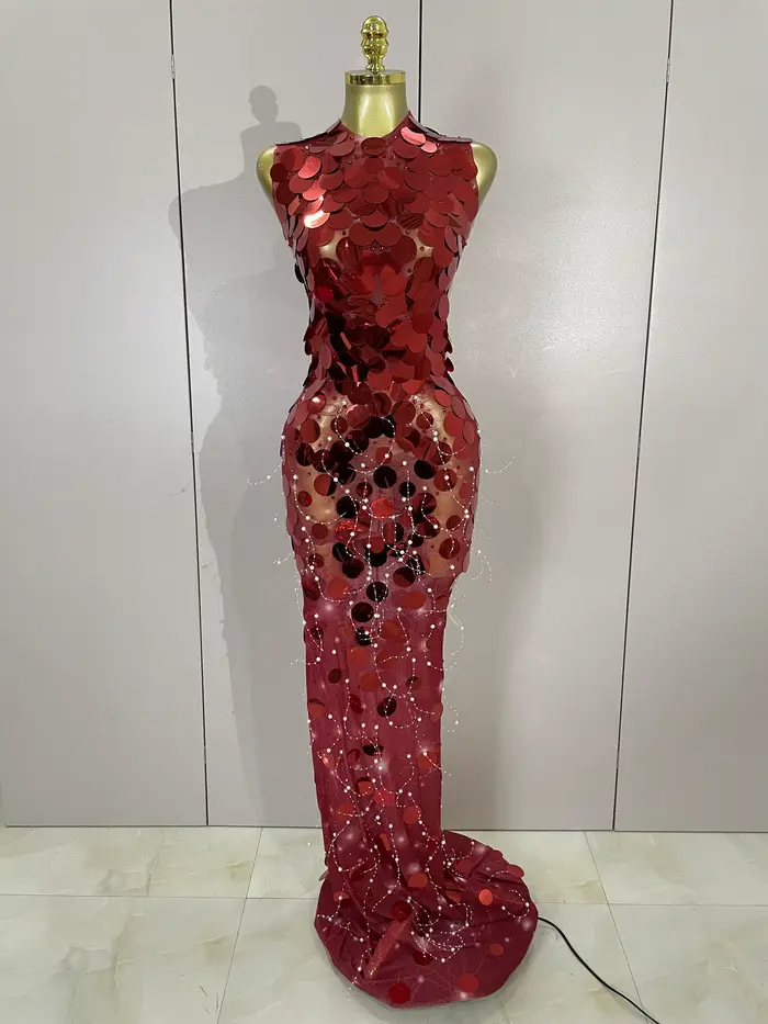 Robe Maxi en maille pour femmes