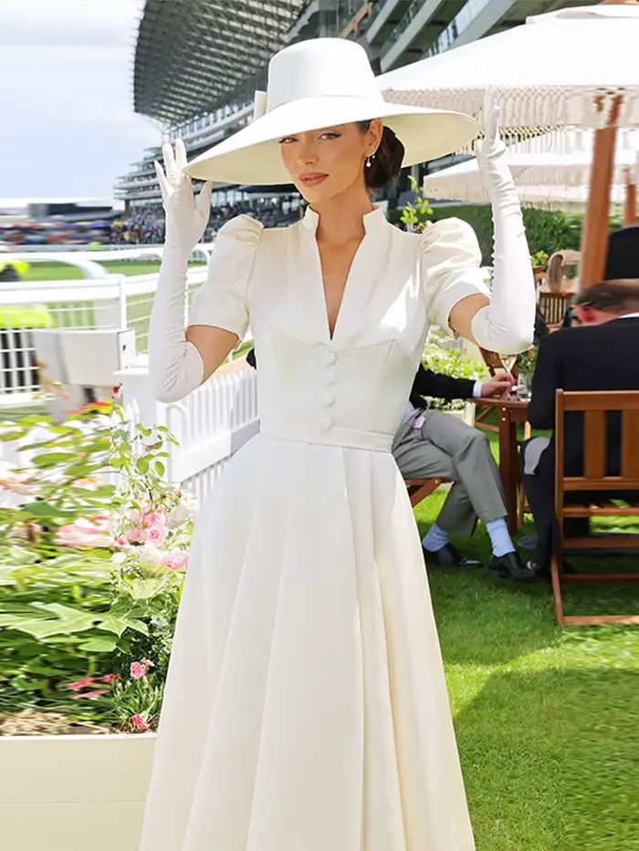 Robe longue évasée pour femme