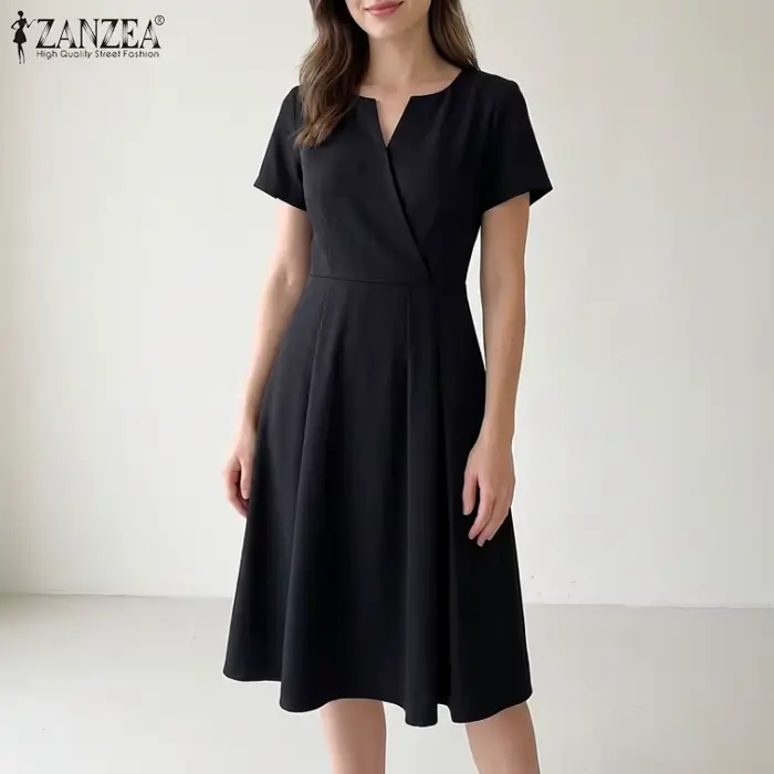 Robes mi-longues élégantes et minimalistes pour femmes