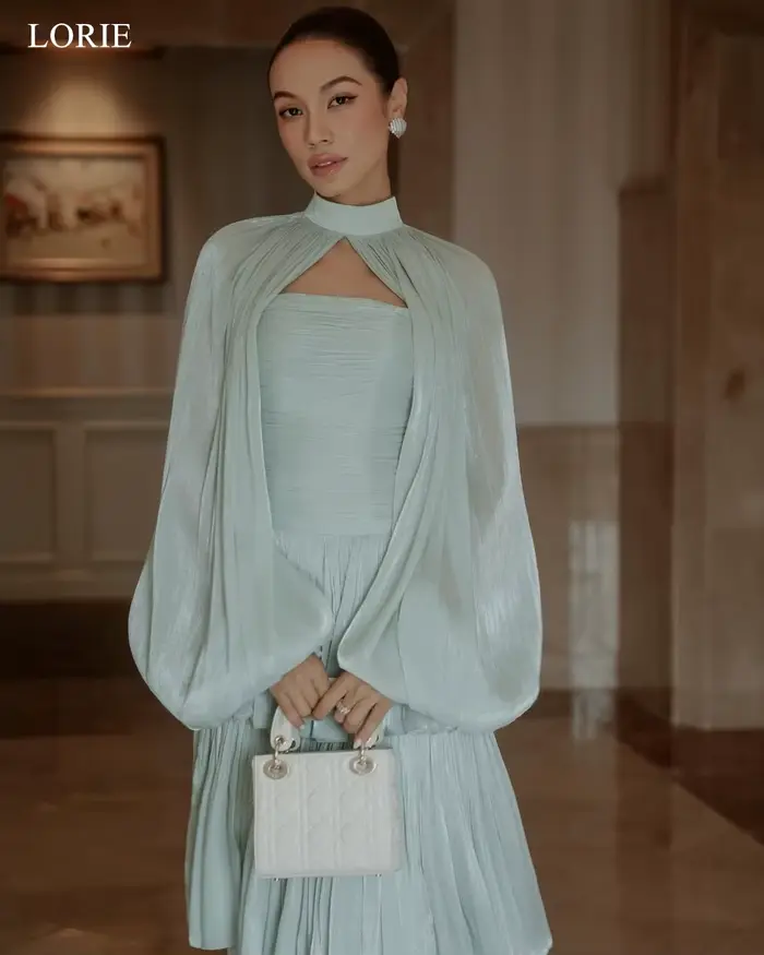 Robe de soirée élégante sans bretelles, sirène, plissée, décoration étagée, polyester, soutien-gorge intégré, pour soirée officielle, mariage, cocktail, prom, Noël, Saint-Valentin