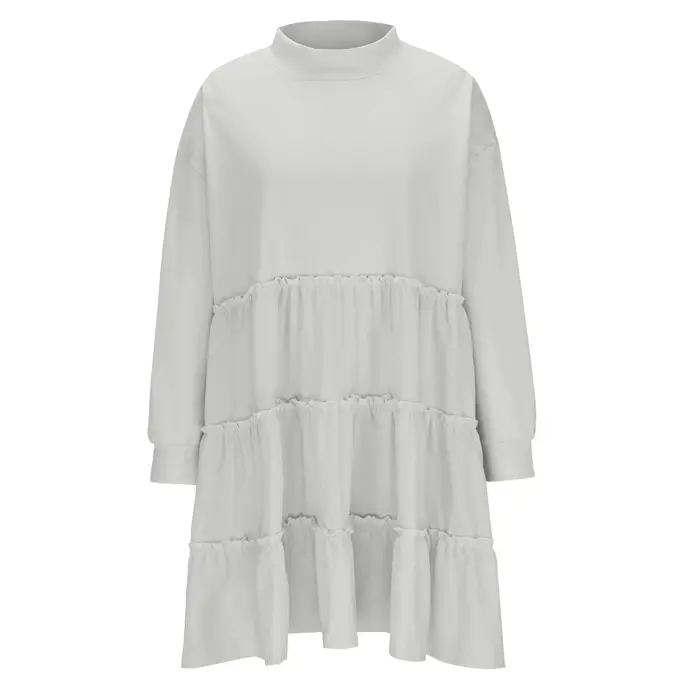 Robe pull pour femme, nouvelle robe pull ample plissée avec empiècements