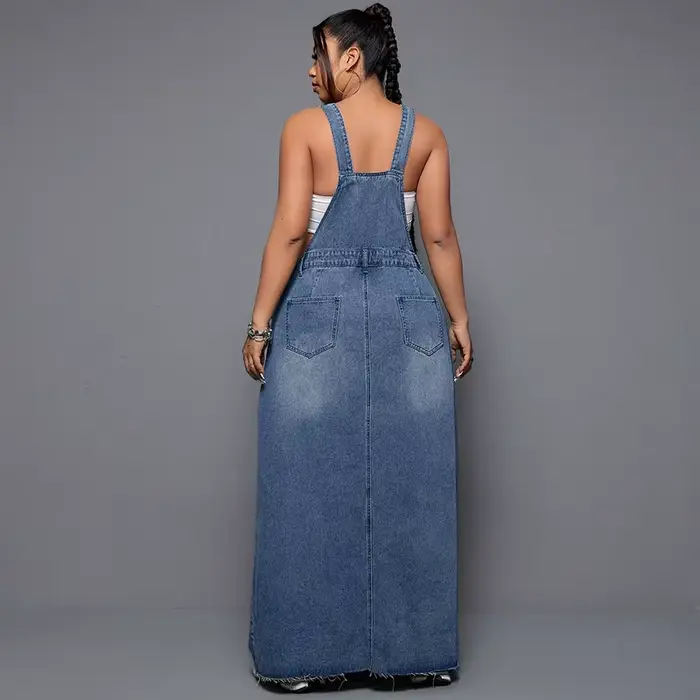 Robe Salopette en Jean pour Femme