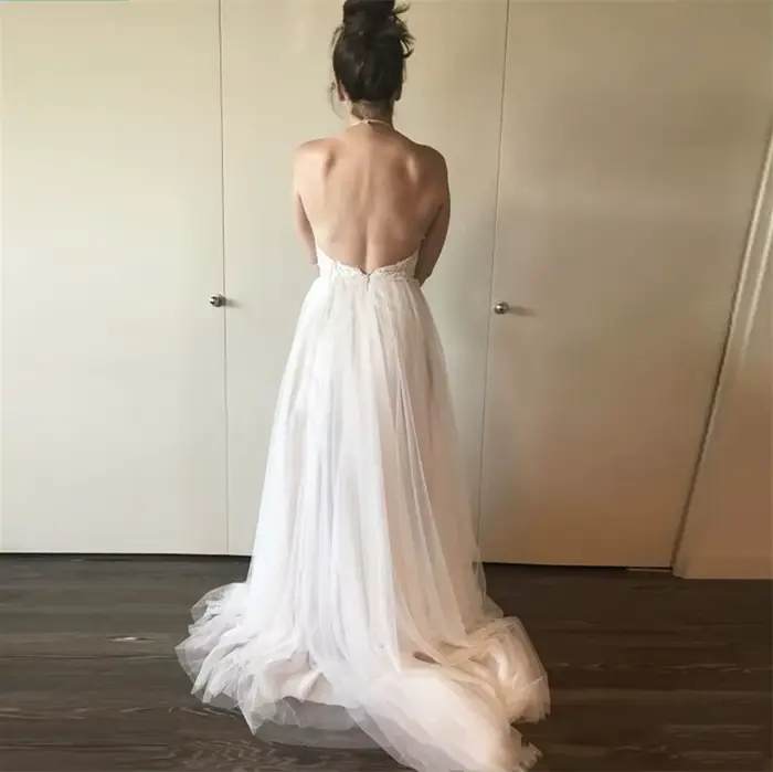 Robe de Mariée Personnalisée Dos aux