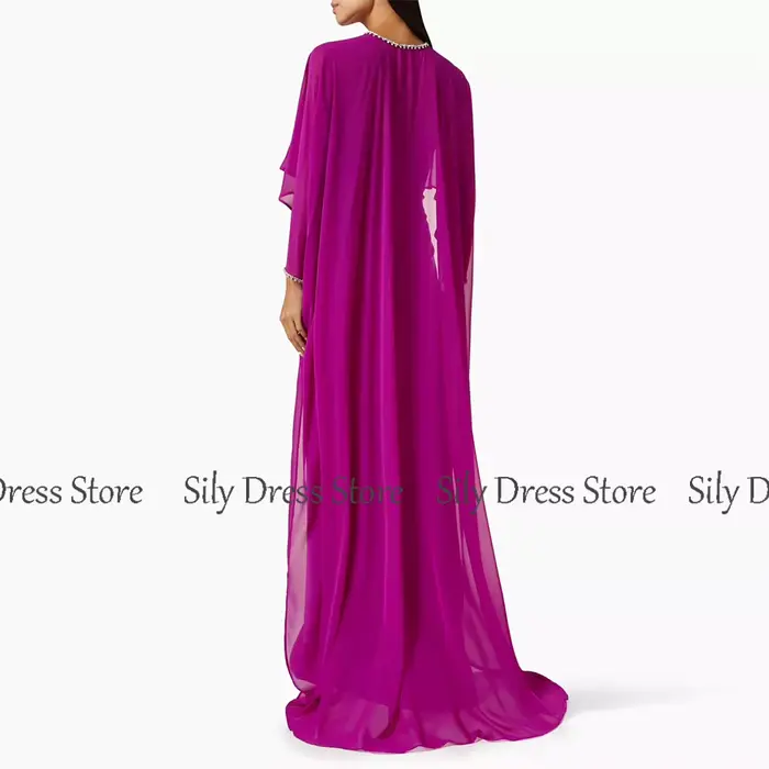 Robe de soirée en polyester crêpe satiné avec bretelles cristaux et cape fendue pour femmes occasions formelles chic