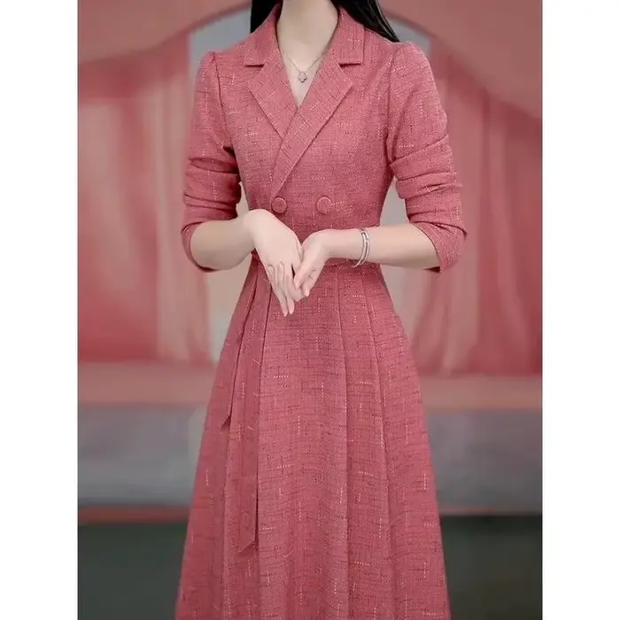 Robe longue à manches longues pour femme