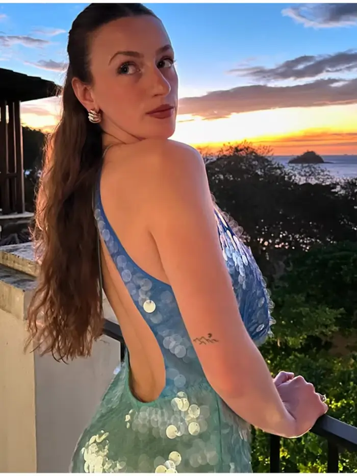 Robe Courte Sexy à Paillettes Brillantes pour Femme