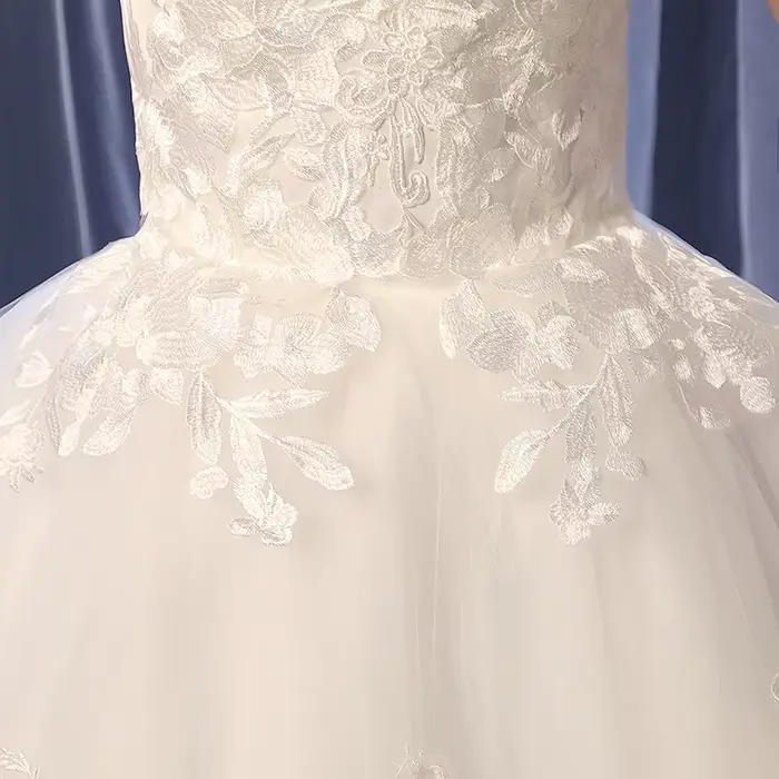 Robe de mariée élégante en dentelle brodée princesse vintage personnalisable pour femmes grandes tailles occasions spéciales