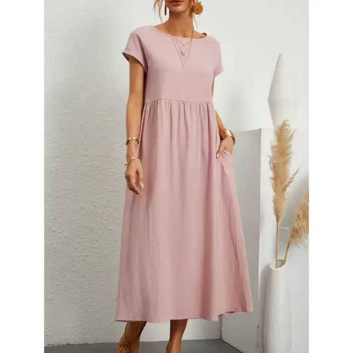 Robes pour femmes en coton et lin