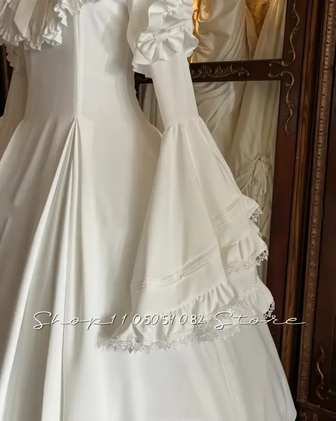 Robe de mariée blanche victorienne