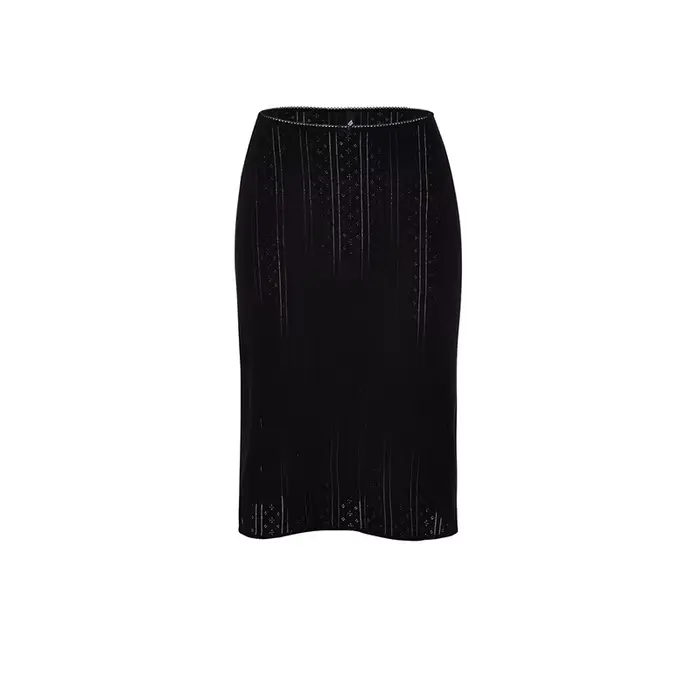 COUCOU Robe mi-longue chic noire et blanche style American Girl, en pur coton bicolore avec nœud