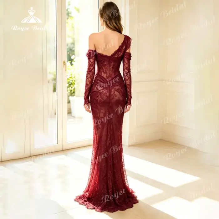 Robes de soirée asymétriques chic 2026 avec perles et volants