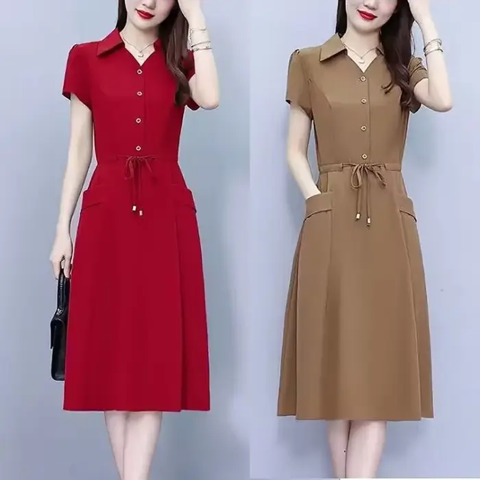 Robe élégante en mousseline de soie pour femmes