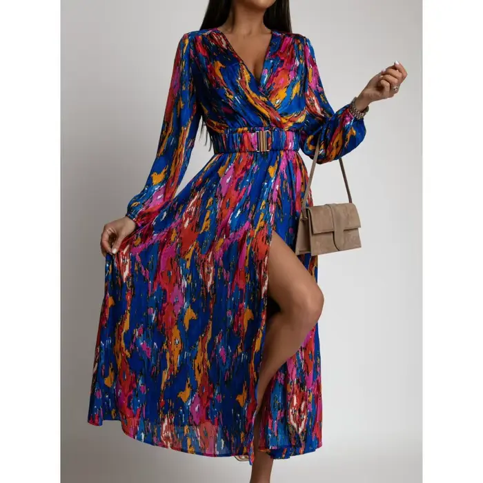 Robe longue à imprimé Floral pour femmes