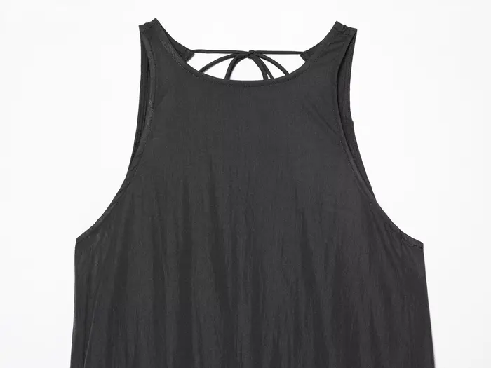 Robe midi sans manches pour femme