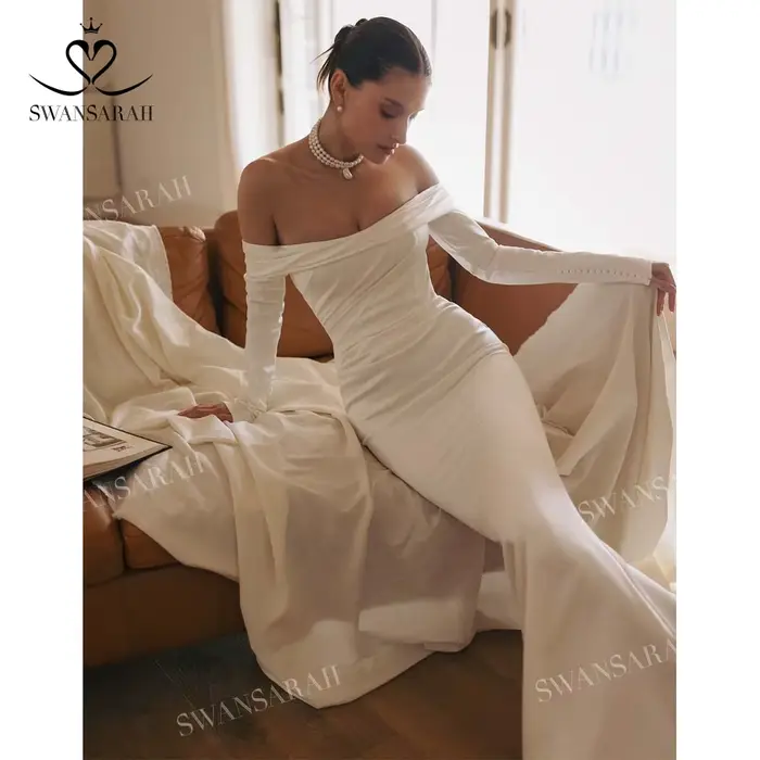 Robe De mariée sirène en Satin