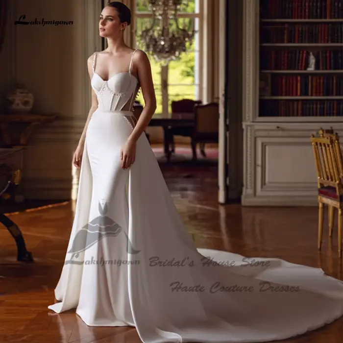 Yanshmigown-Robe de Sirène en Satin Élégante et Sexy pour Femme