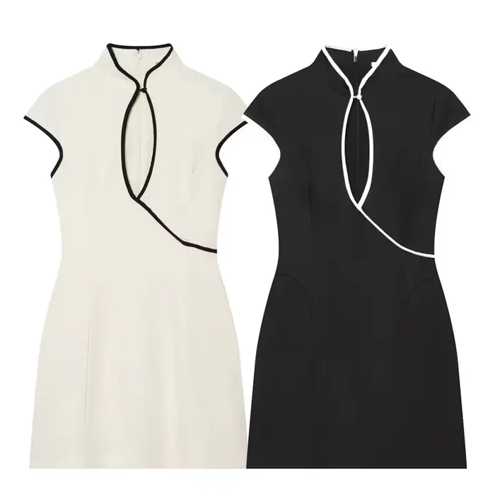 Robe mini color-block élégante pour femmes style plage été 2026 occassions spéciales