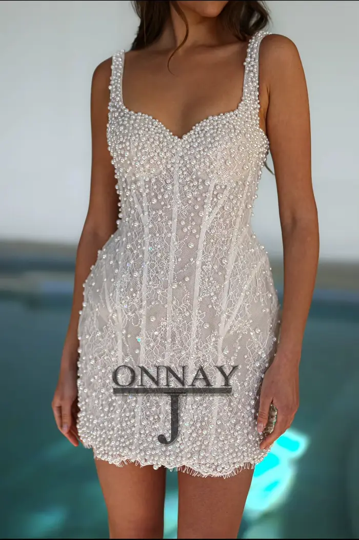 Robe de mariée personnalisée en perles et dentelle pour femmes grandes tailles et occasions spéciales