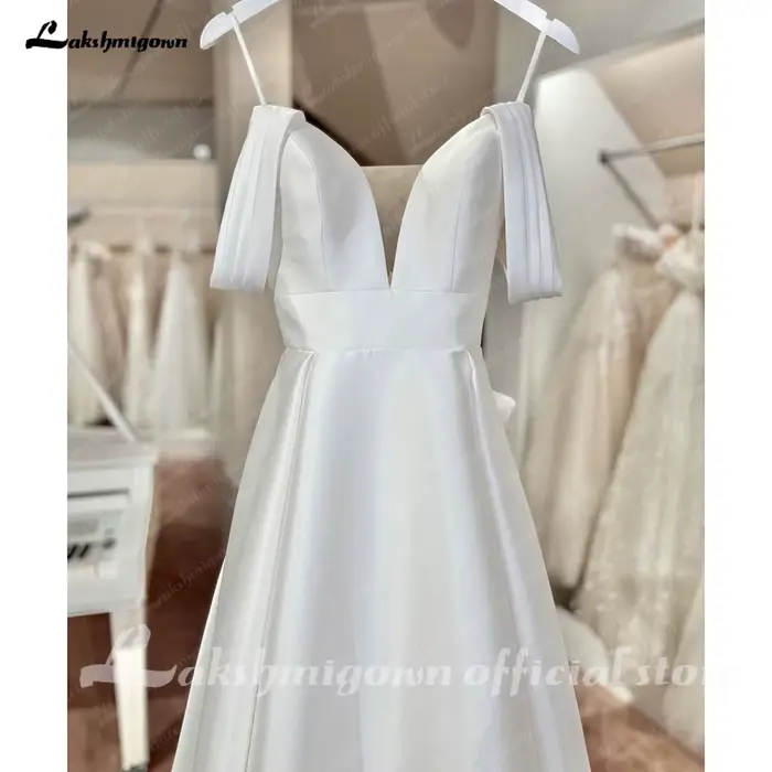 Yanshmigown-Robes de mariée A-ligne de luxe pour femmes