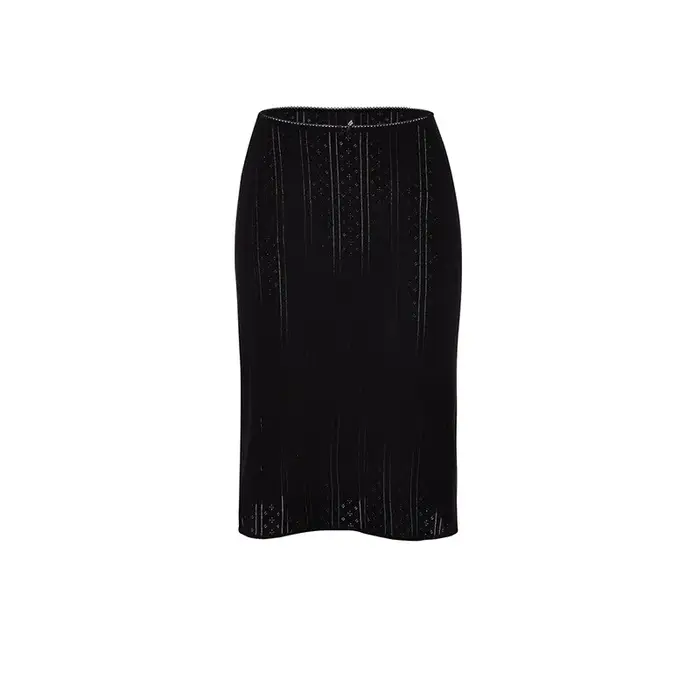 COUCOU Robe mi-longue chic noire et blanche style American Girl, en pur coton bicolore avec nœud