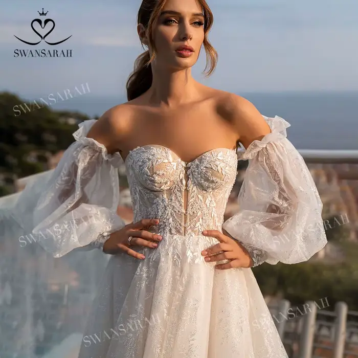 Robe de mariée brillante Sweetheart 2026