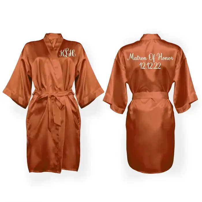 Robe de demoiselle d'honneur personnalisée en polyester décontractée avec col en V pour femmes seniors, mariage, cérémonie, gala et occasions spéciales