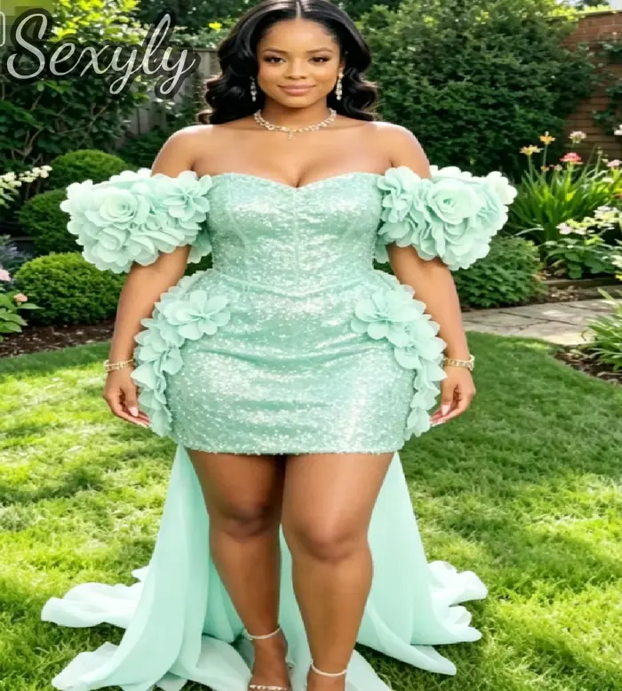 Robes de bal courtes à paillettes dorées scintillantes pour filles noires