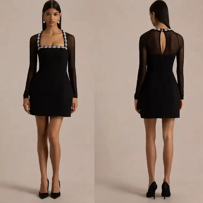 Robe de soirée en maille élégante pour femmes