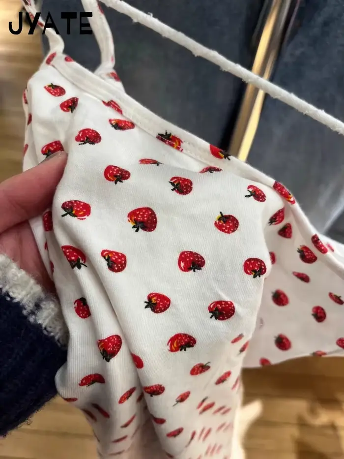 Mini robe Slim imprimée fraise pour femmes