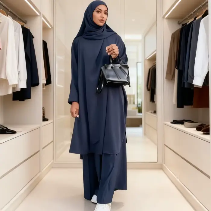 Femmes musulmanes robes deux pièces ensemble vêtement de prière