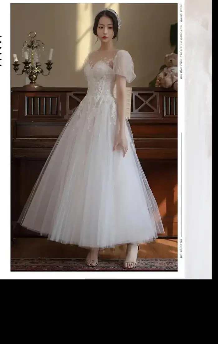 Robe de mariée légère française