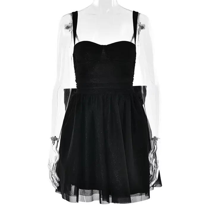 Robe de soirée courte à paillettes