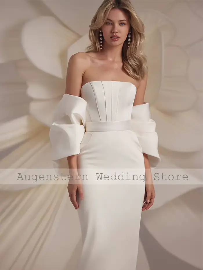 Robes de mariée mi-longues pour anniversaire de mariage
