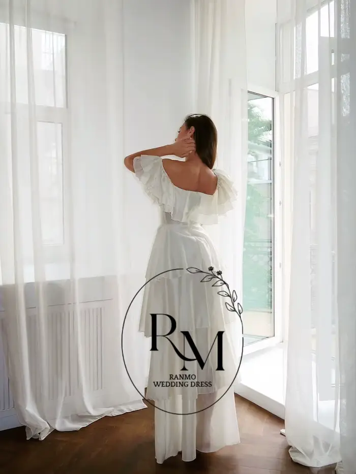 Robe de soirée élégante Ranmo 2026 en mousseline de soie