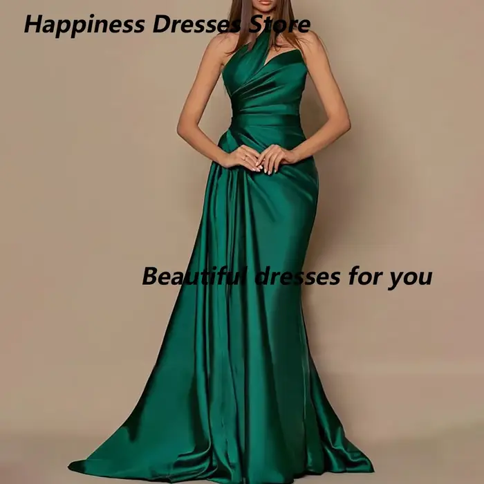 Robe de soirée personnalisée asymétrique à une épaule