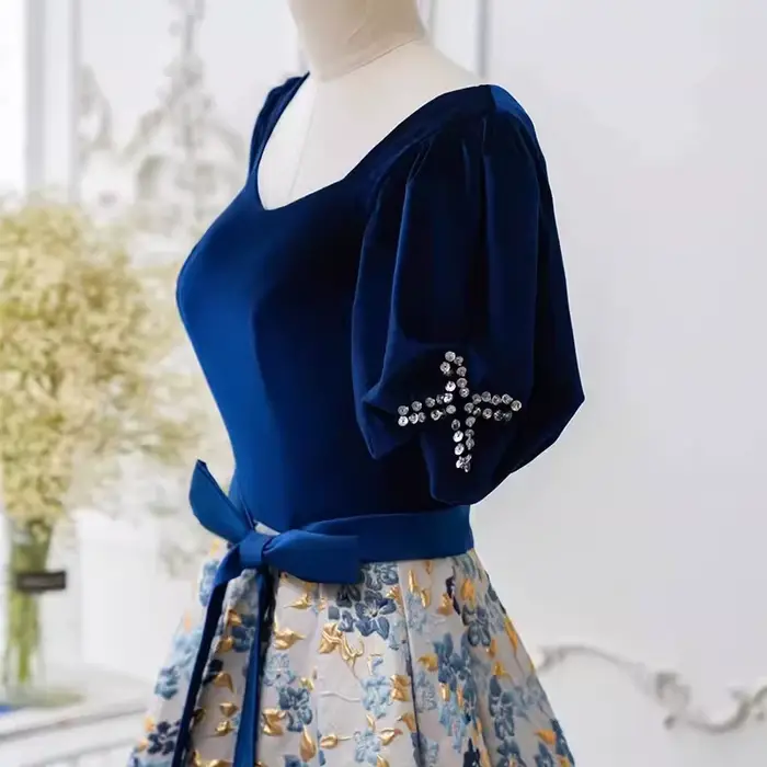 Robe de soirée longue pailletée en polyester avec décolleté Mon Amour pour femmes, coupe empire, soutien-gorge intégré, occasionnelle et élégante pour soirées officielles