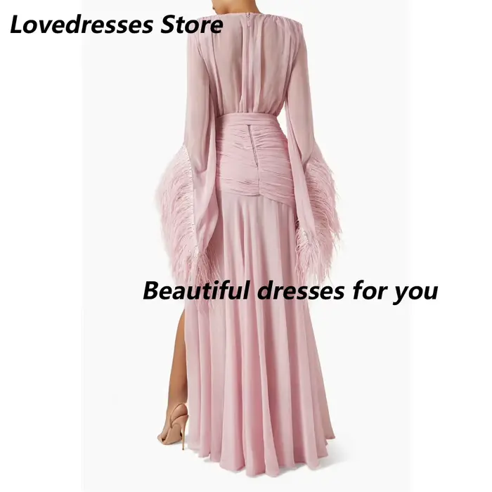 Robe de soirée rose personnalisée