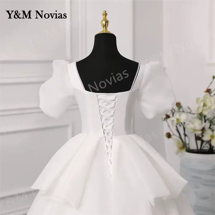 Robe de mariée en polyester princesse sans manches avec soutien-gorge intégré pour femmes enceintes et occasions spéciales