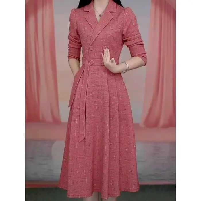 Robe longue à manches longues pour femme