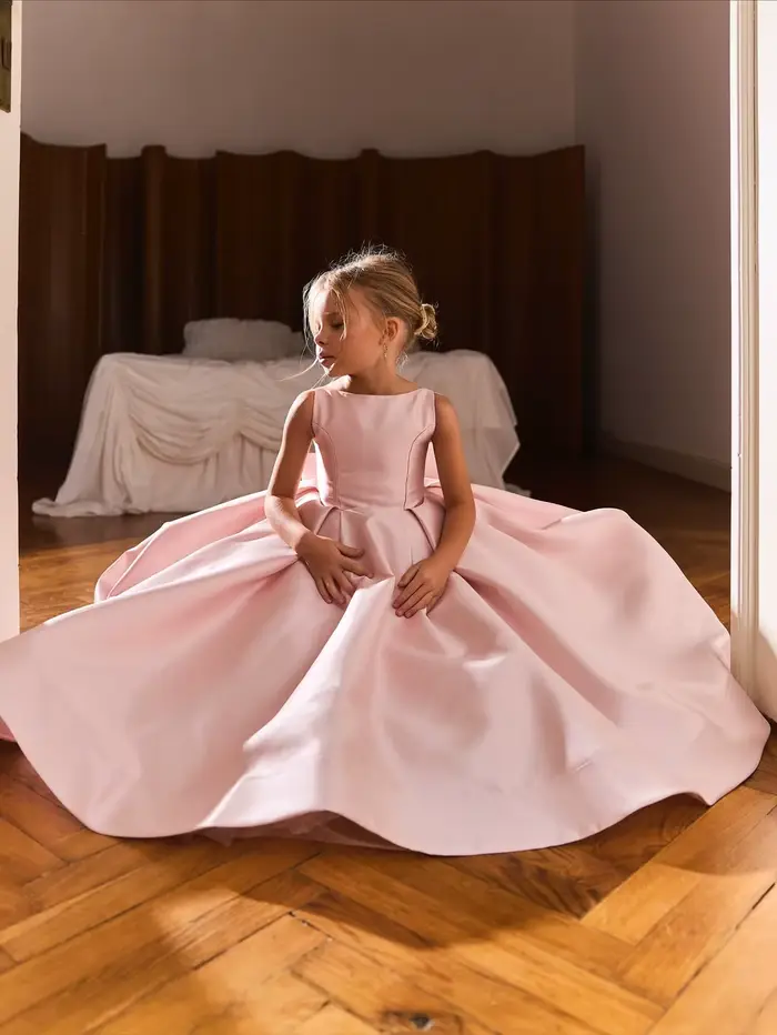 Robe de demoiselle d'honneur rose Blush