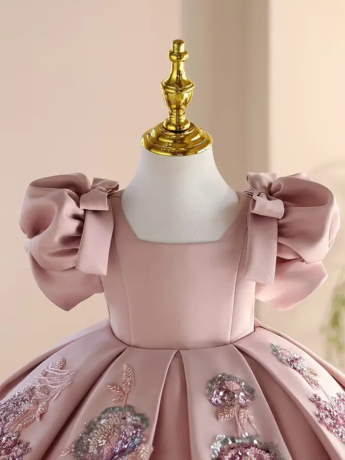 Robe de cérémonie haut de gamme pour fille