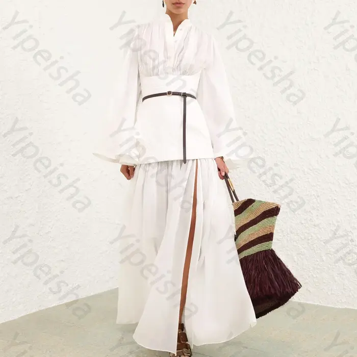 Robe de soirée élégante à manches longues