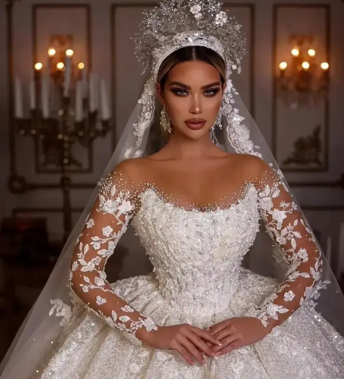 Robes de mariée princesse Vintage Robe
